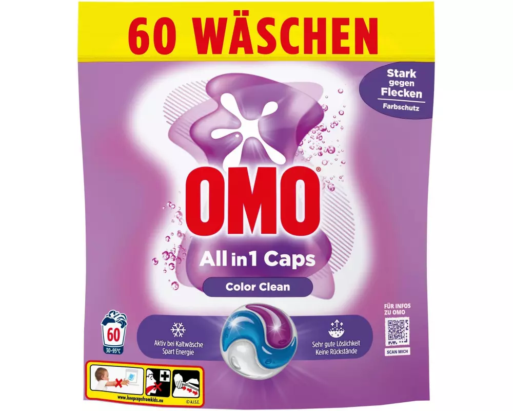Omo Waschmittel Kapseln Color Clean 60 Stück