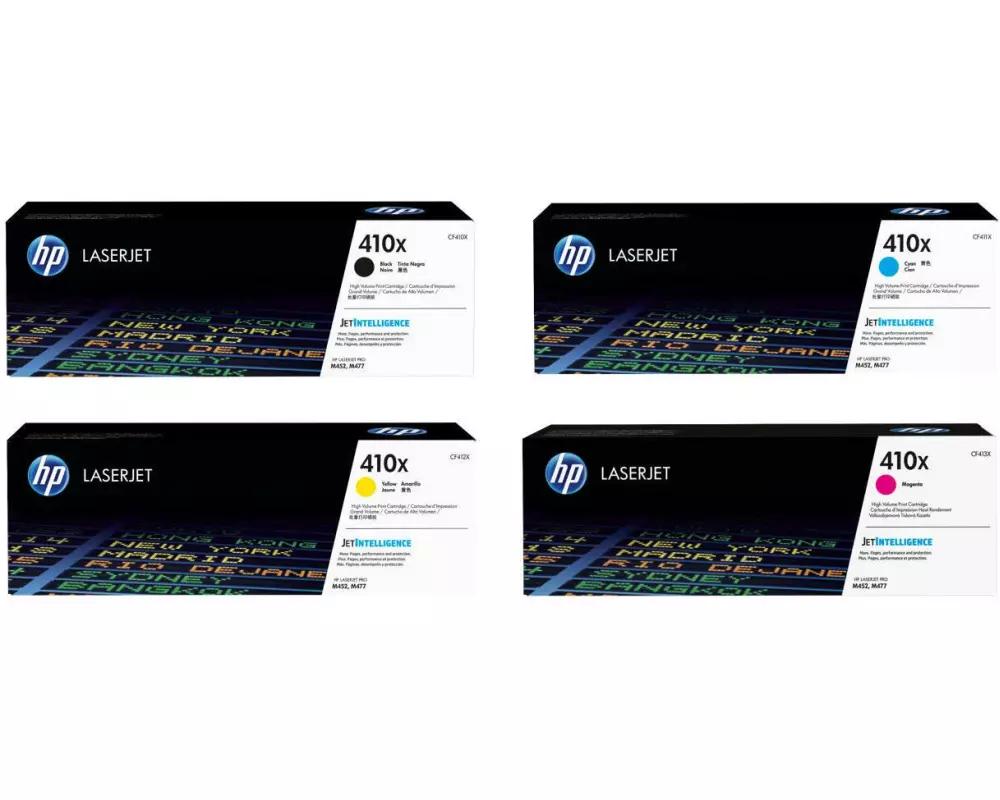 HP Rainbow Kit Nr. 410X (CF410X-CF413X) BL/C/M/Y