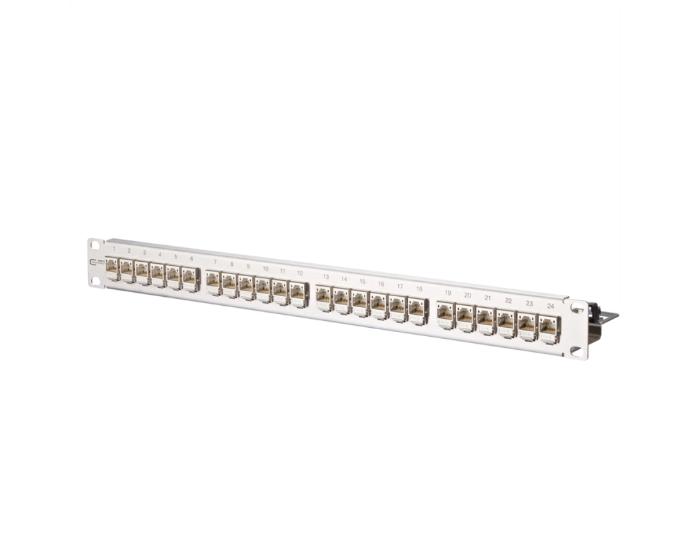 METZ CONNECT C6Amodul 24 Port 180°M 1HE, silberfarben