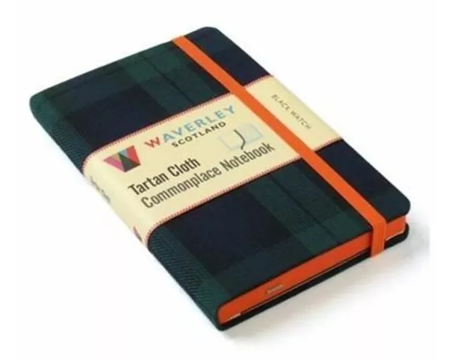 Waverley (M): Black Watch Tartan Cloth Commonplace Notebook
