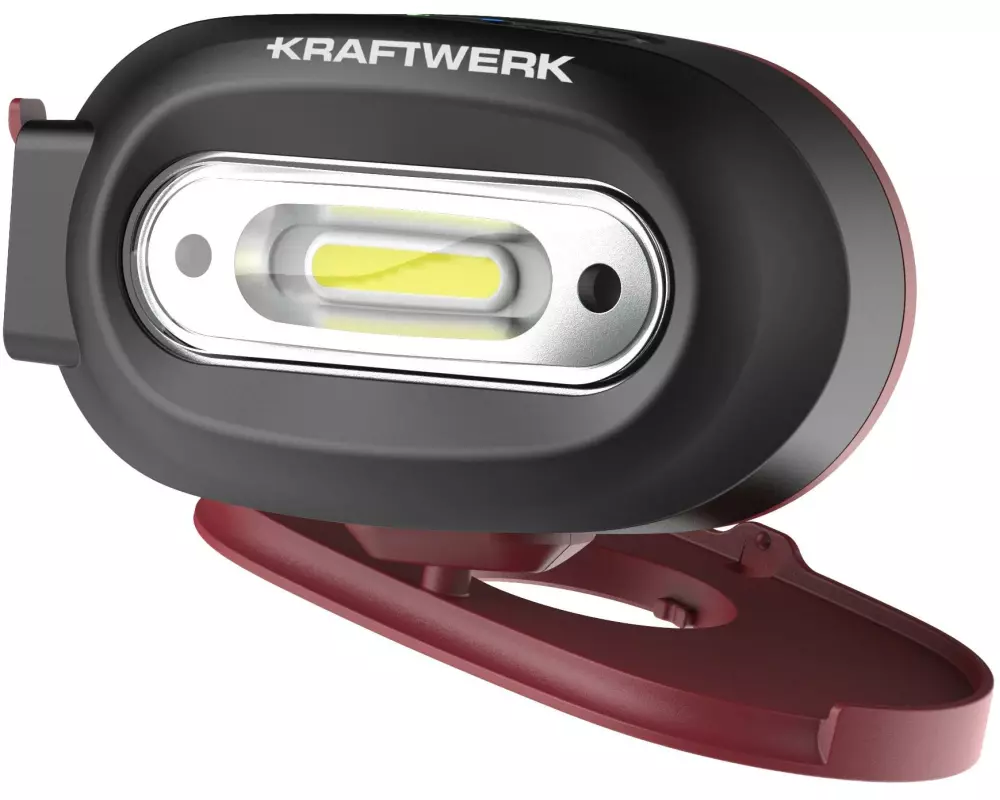 Kraftwerk LED-Stirnlampe COB 500, 500 lm, Schwarz