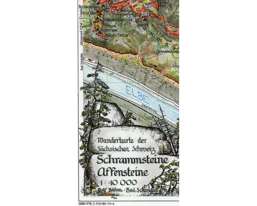 Schrammsteine·Affensteine 1 : 10 000
