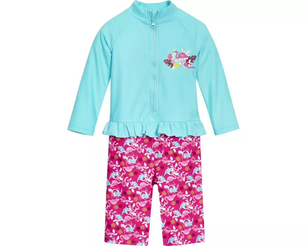 Playshoes UV-Einteiler langarm Flamingo Gr. 86/92