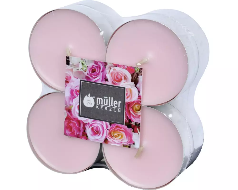 müller Kerzen Duftkerze English Rose 8 Stück