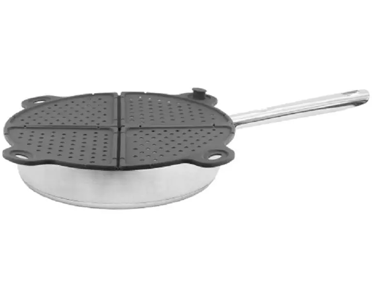 Moha Spritzschutzdeckel Silicook 33 cm, Schwarz