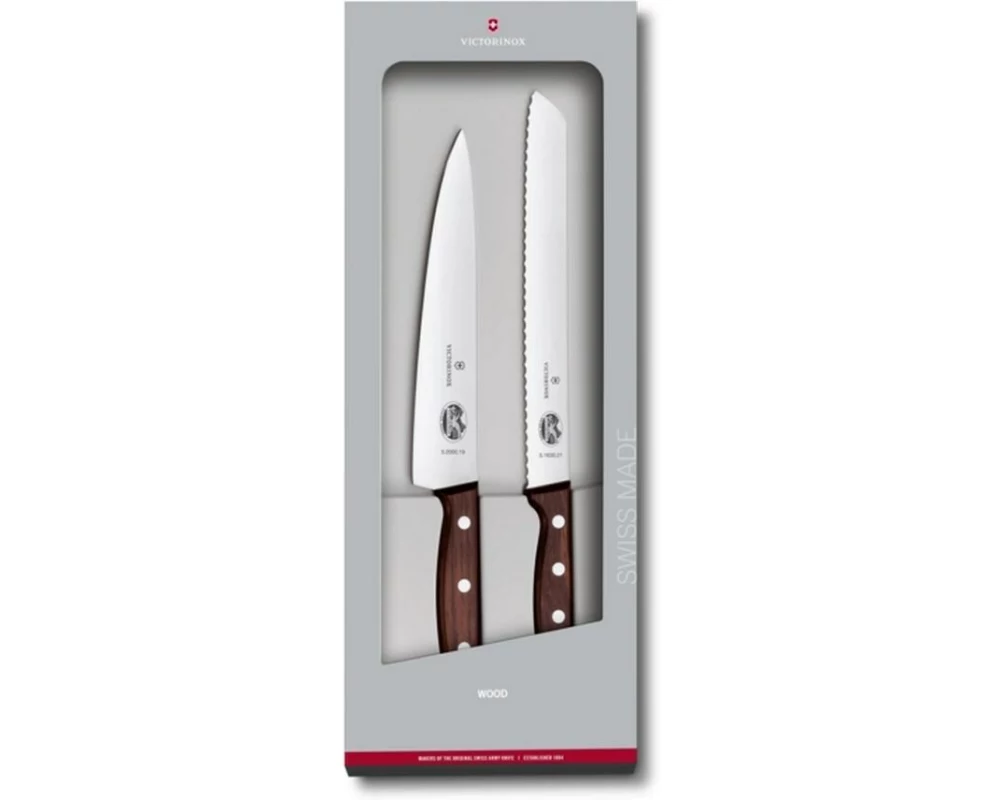 Victorinox Messer-Set Wood 2-teilig, Braun