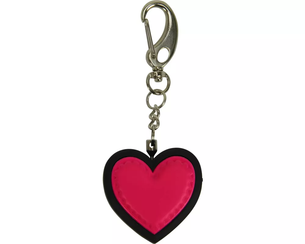 KH Security Herzalarm soft touch Schwarz/Pink