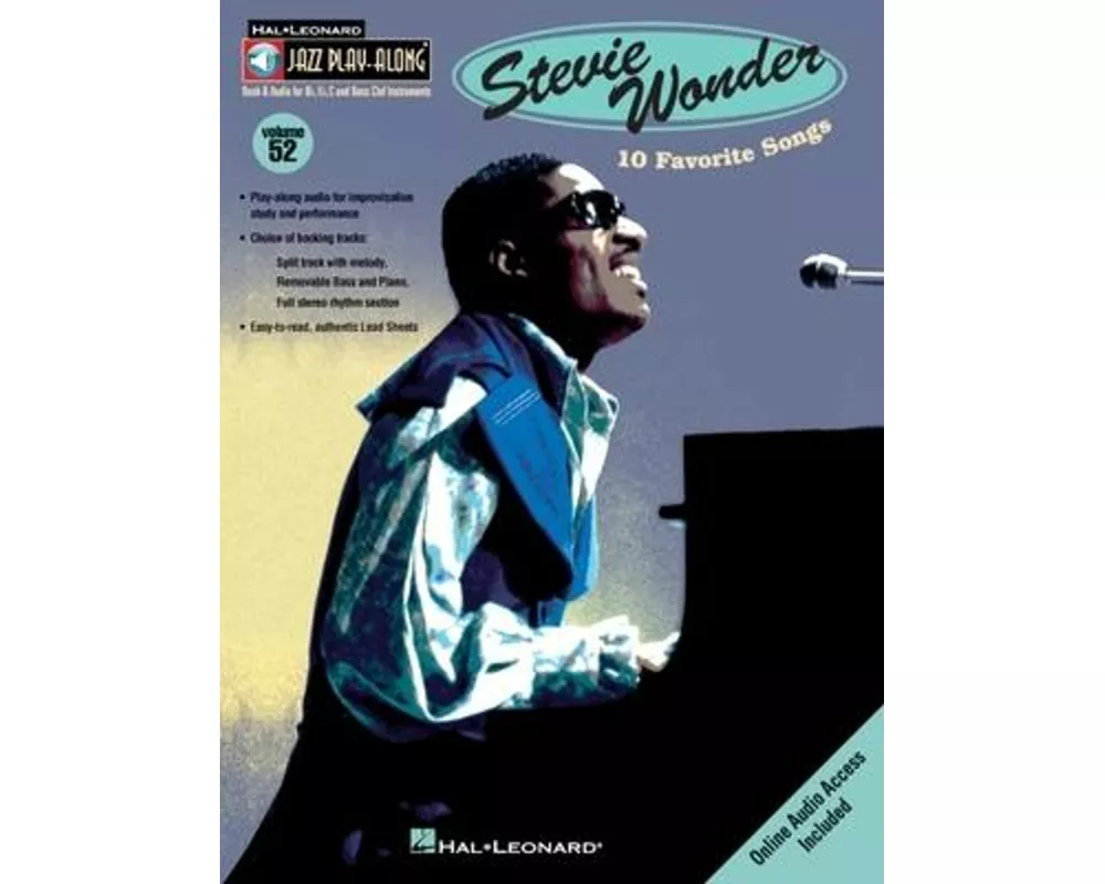 Stevie Wonder - Jazz Play Along Volume 52 Book/Online Audio