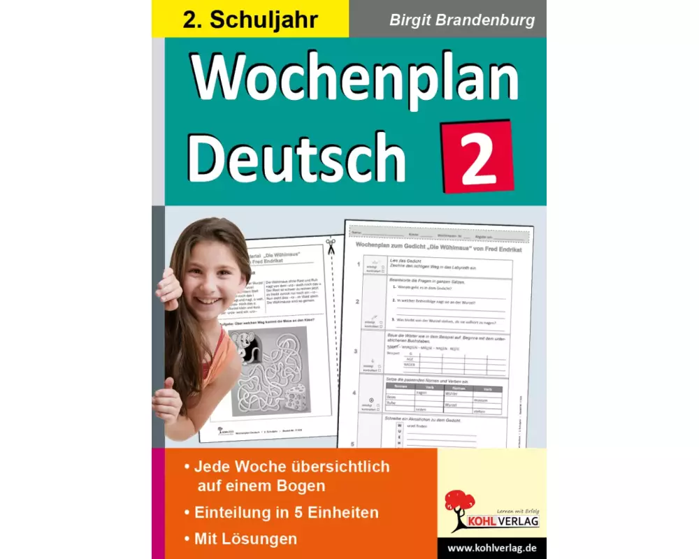 Wochenplan Deutsch 2. Schuljahr