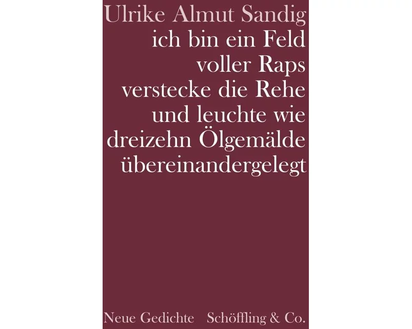 ich bin ein Feld voller Raps verstecke die Rehe und leuchte wie dreizehn Ölgemälde übereinandergelegt