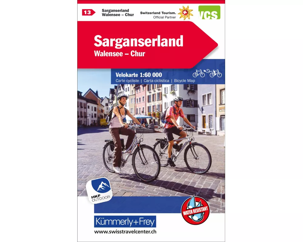 Kümmerly+Frey Velokarte 13 Sarganserland 1:60.000