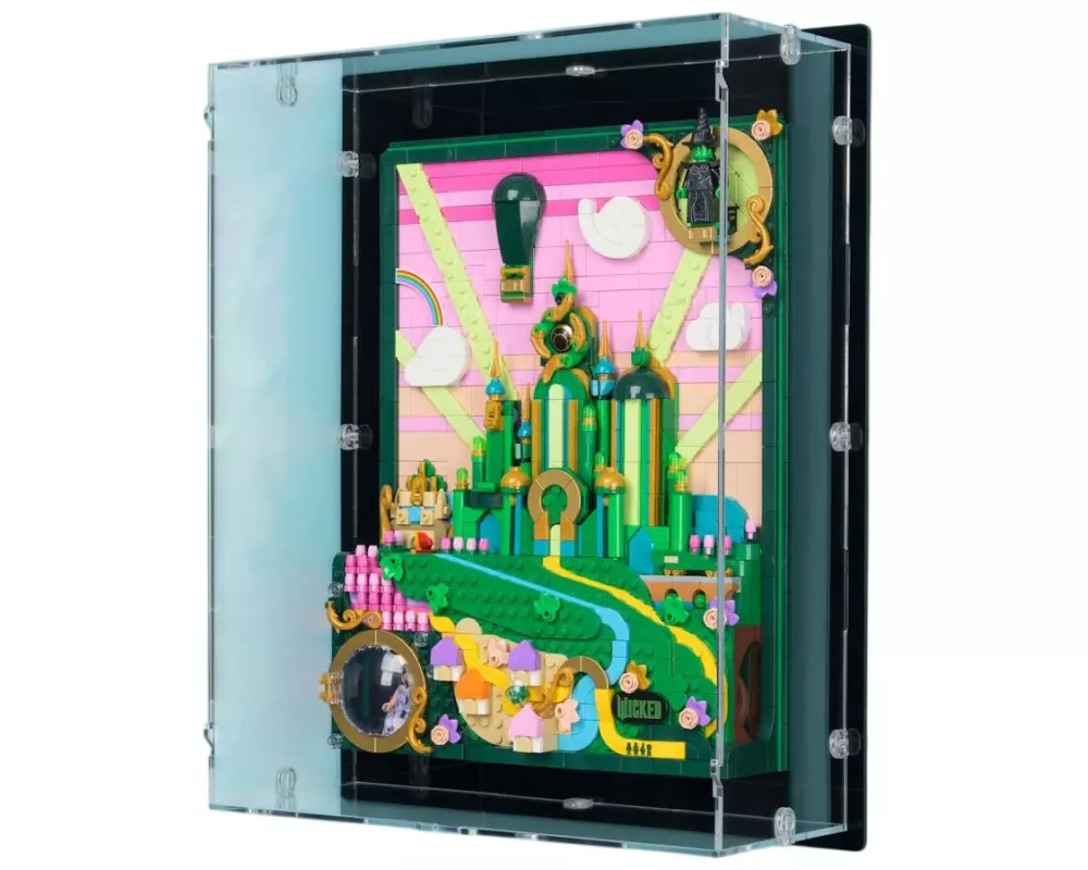 iDisplayit Acryl-Wand-Display für LEGO 75685 Emerald City Wandkunst