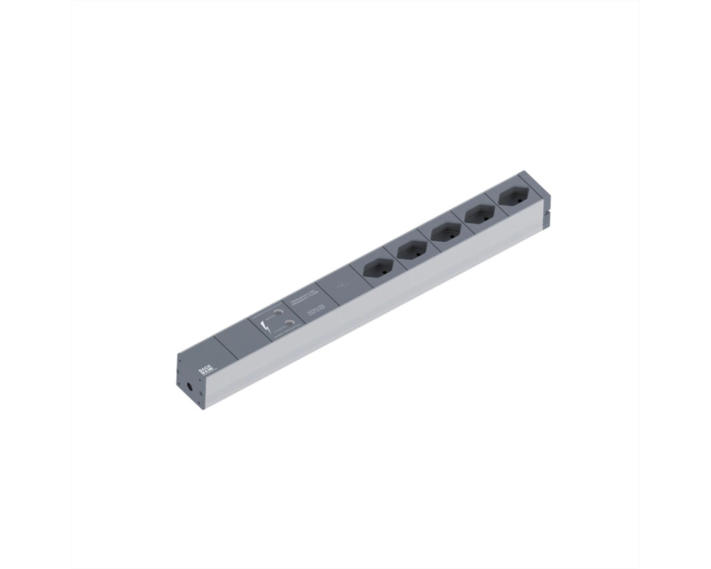 BACHMANN 19" Steckdosenleiste GVS, 5xT13 Buchsen