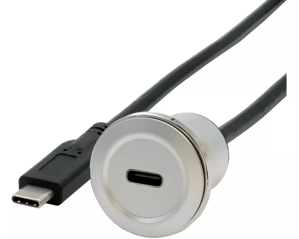 Exsys USB 3.1 Adapter Metall USB-C Stecker - USB-C Buchse