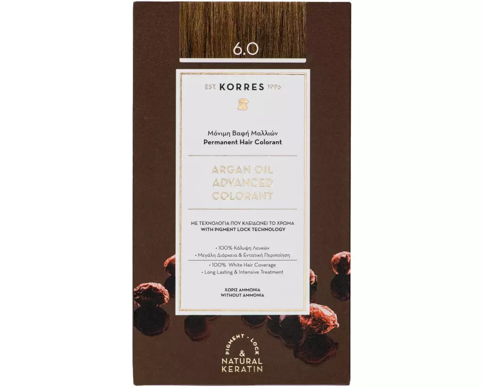 KORRES Haarcoloration Argan Oil Dunkelblond 6.0 145 ml