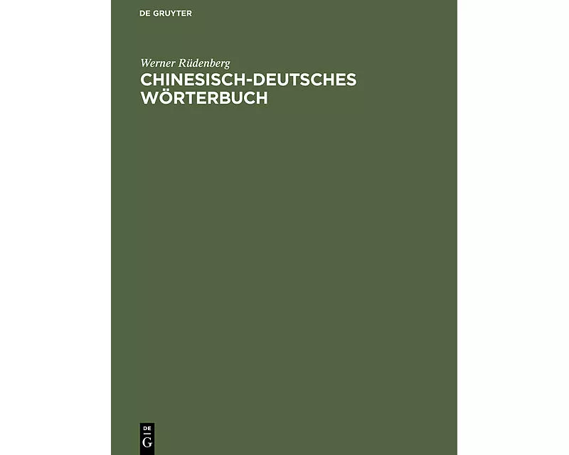 Chinesisch-deutsches Wörterbuch