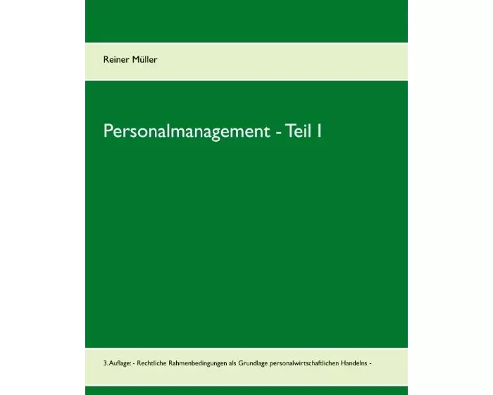 Personalmanagement - Teil I