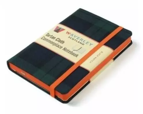 Waverley (L): Black Watch Tartan Cloth Large Notebook