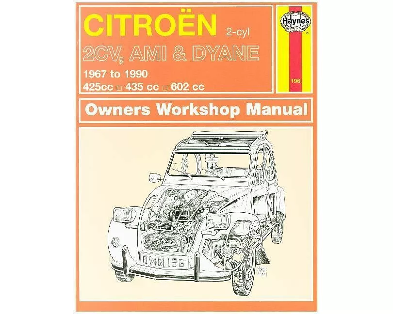 Citroen 2CV, Ami & Dyane (67 - 90) Haynes Repair Manual
