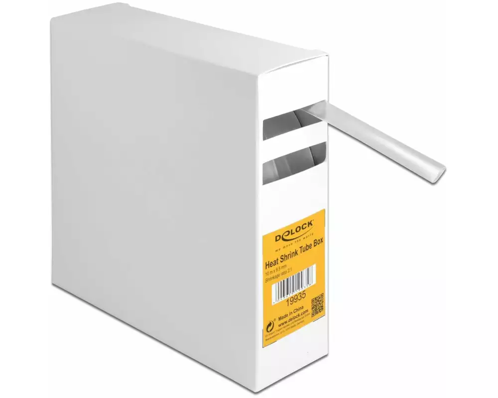 Delock Schrumpfschlauch 10 m x 9.5 mm Transparent