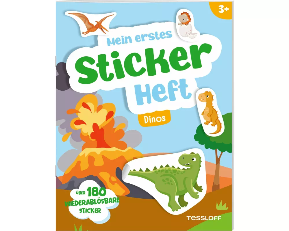 Mein erstes Stickerheft. Dinos