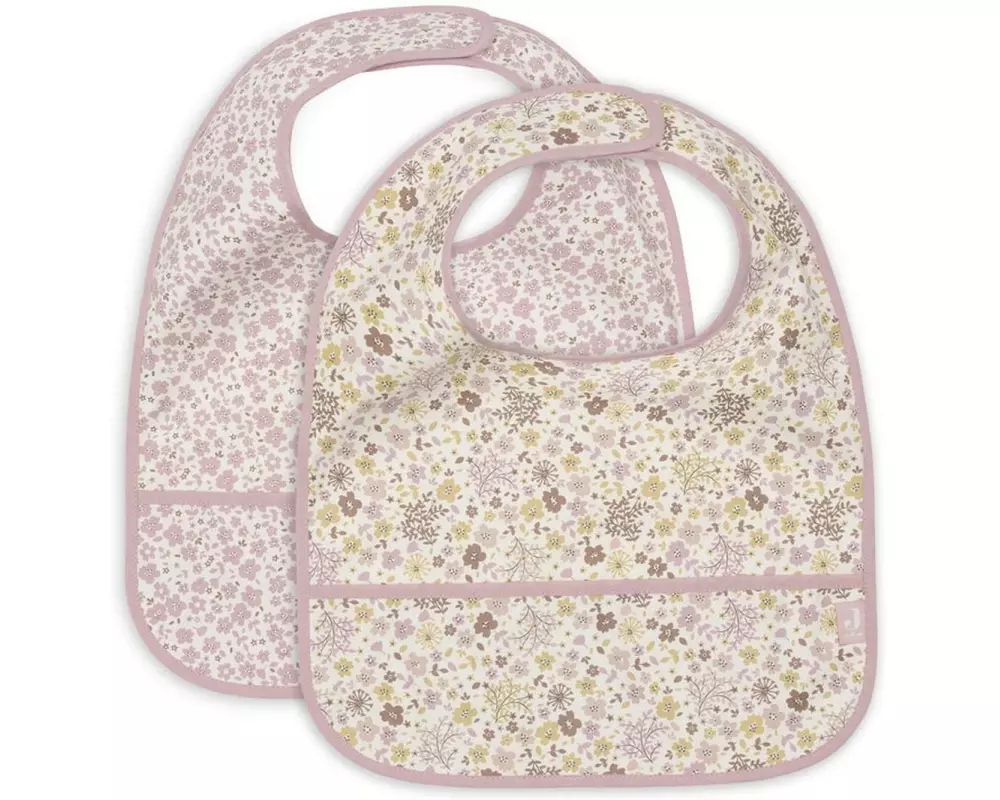 Jollein Lätzchen wasserdicht 2er Set Flower Fairies 40 x 29 cm