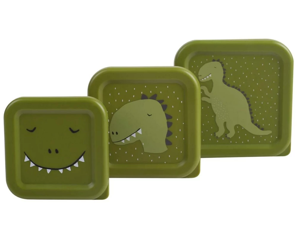 Trixie Lunchbox Dino 3er Set, Grün