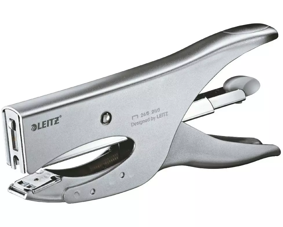 Leitz Heftzange mit Hinterlademechanik, Silber, 40 Blatt
