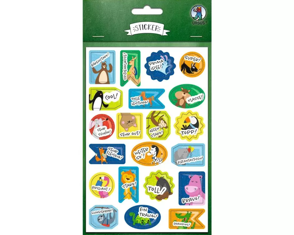 URSUS Motivsticker Belohnung 84 Sticker, Mehrfarbig