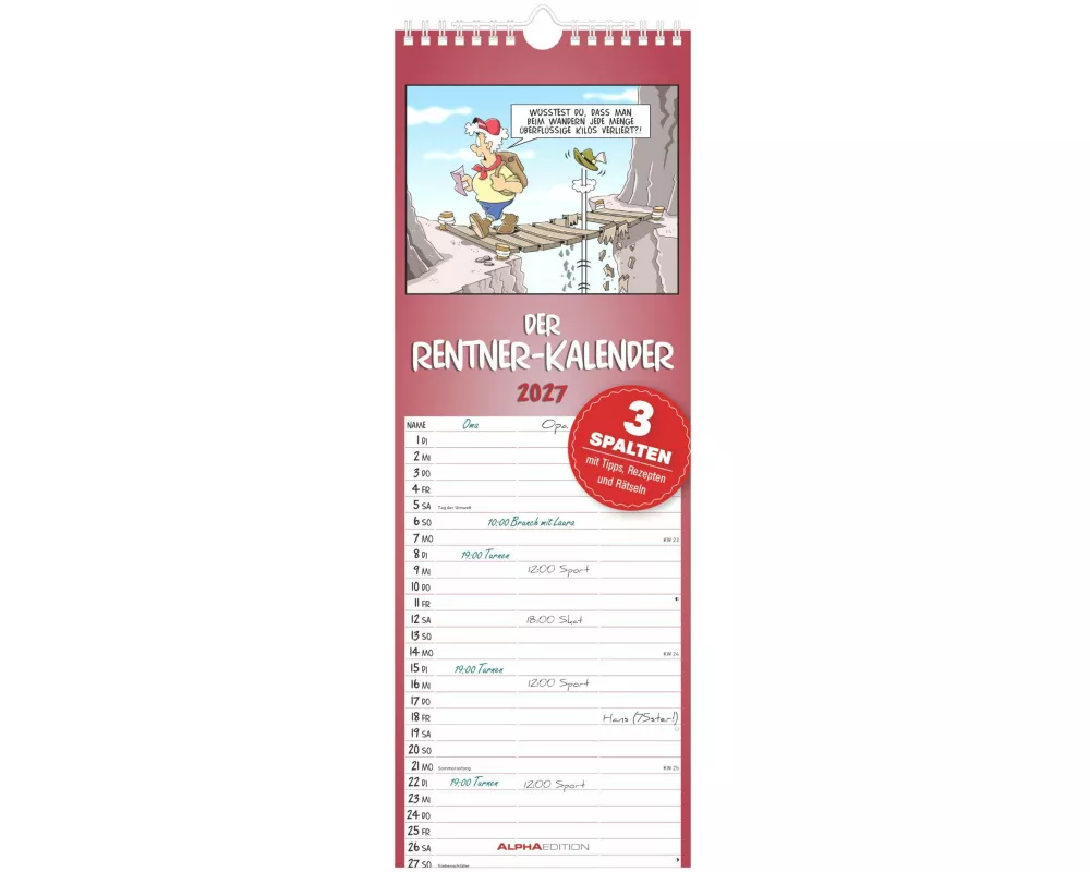 Rentner-Kalender 2027