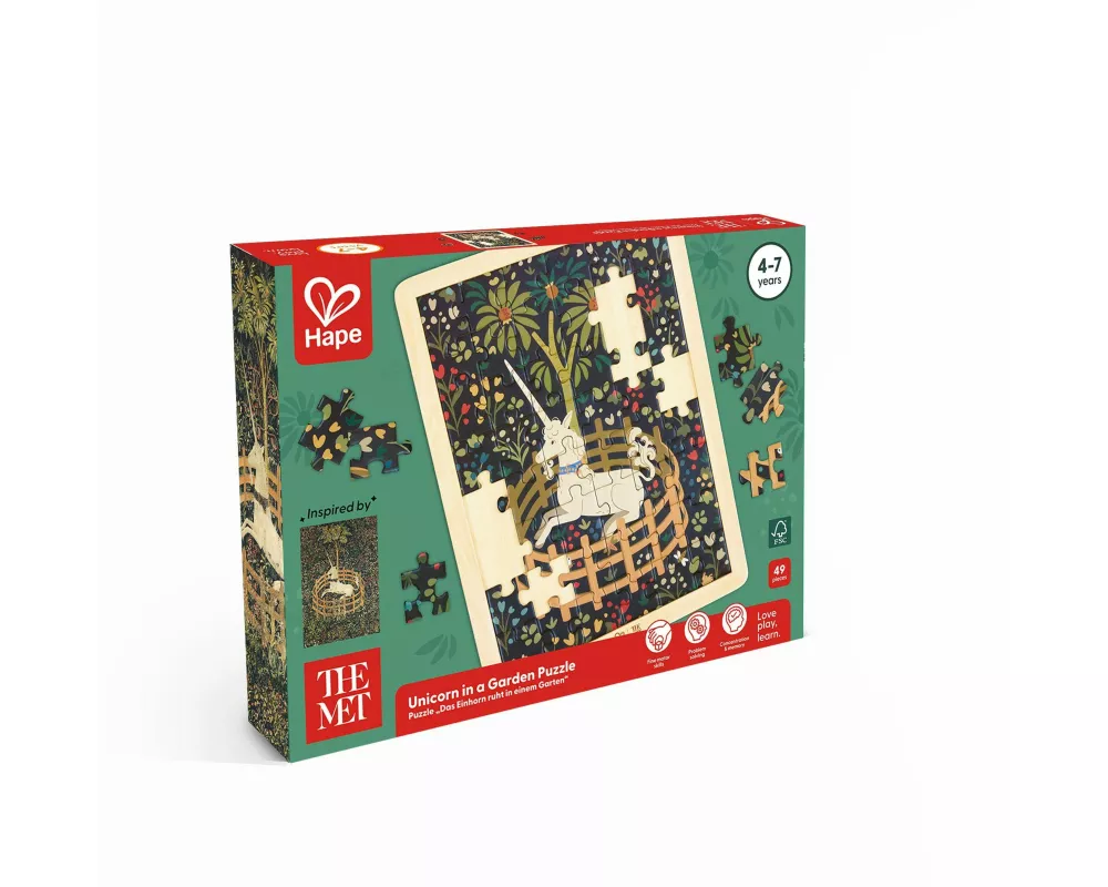 The Met: Puzzle "Das Einhorn ruht in einem Garten" - 48 Teile
