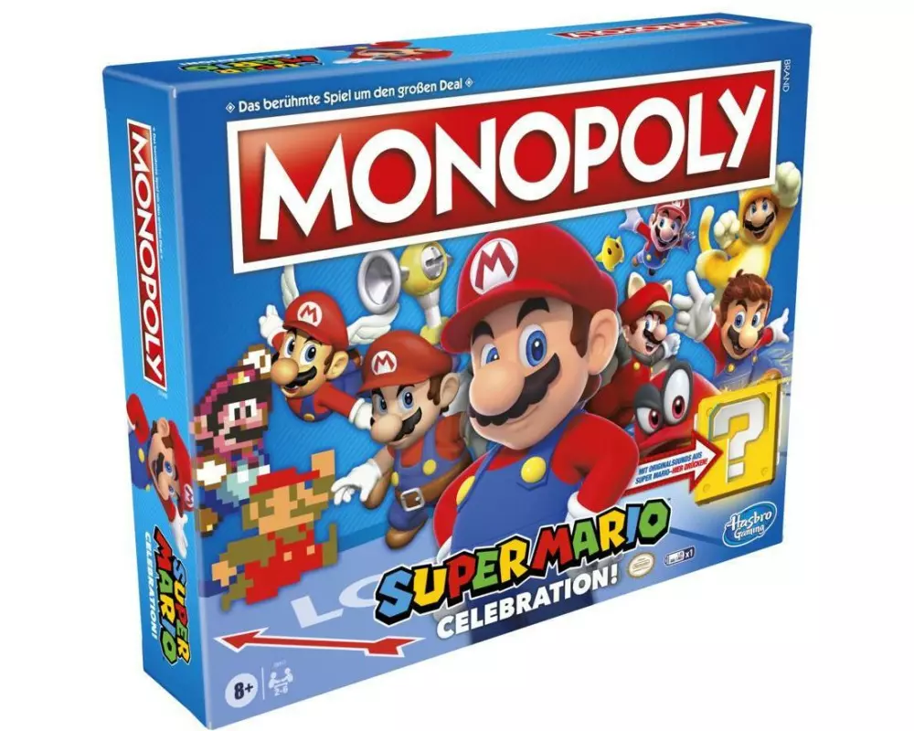 Hasbro Gaming Familienspiel Monopoly Super Mario Celebration