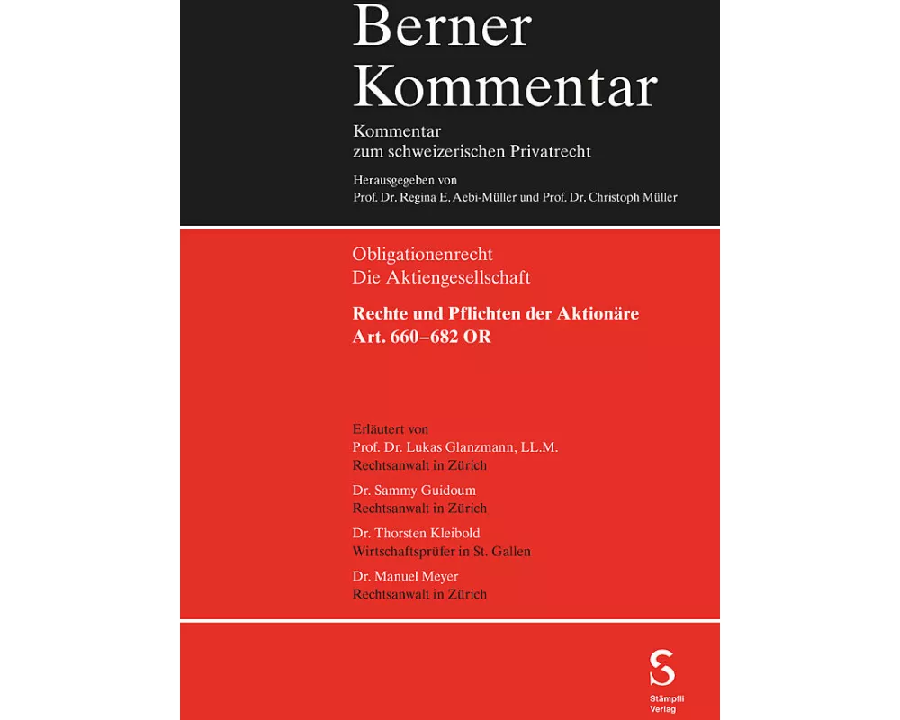 Rechte und Pflichten der Aktionäre (Art. 660–682 OR)