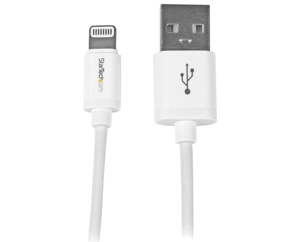 StarTech.com 1m (3ft) White AppleÂ 8-pin Lightning Connector to USB Cable for iPhone / iPod / iPad