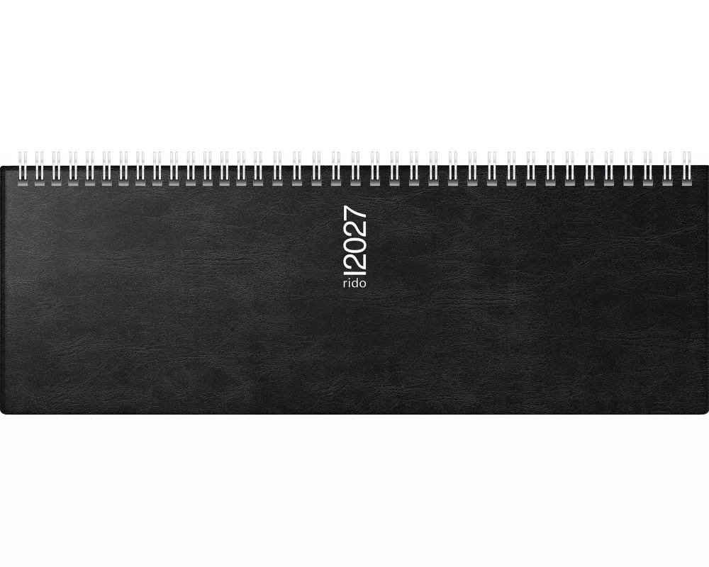 rido/idé 7036142907 Querterminbuch Mod. septant 2027 305×105 mm, Kunststoff, schwarz