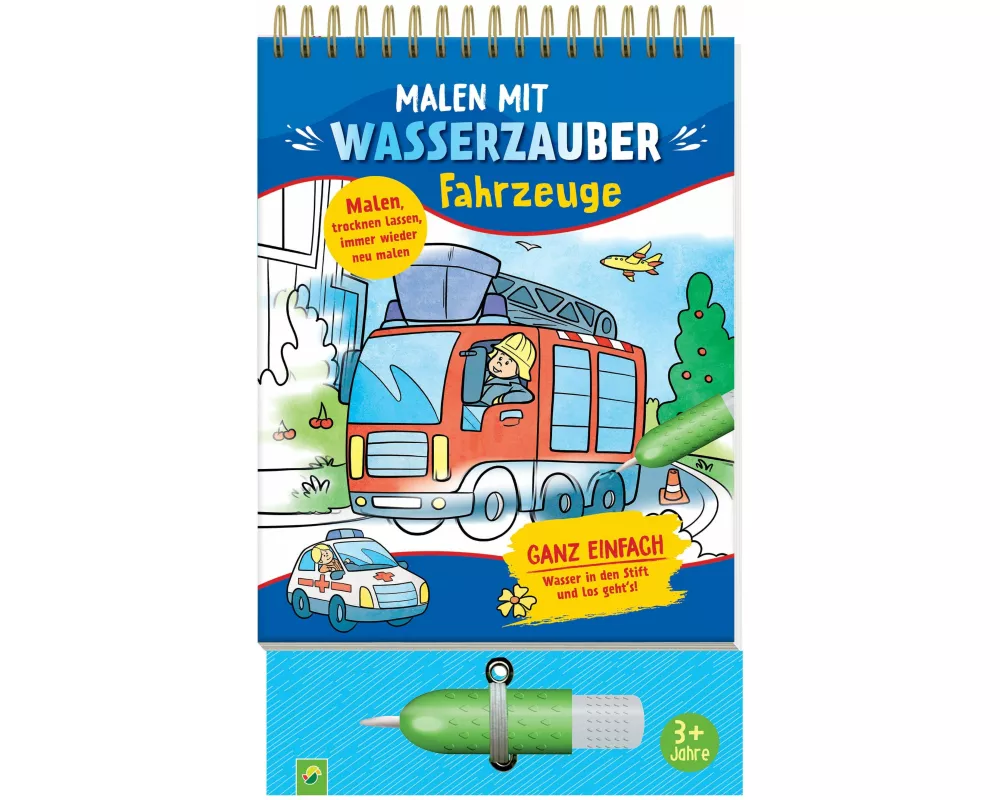 Malen mit Wasserzauber Fahrzeuge
