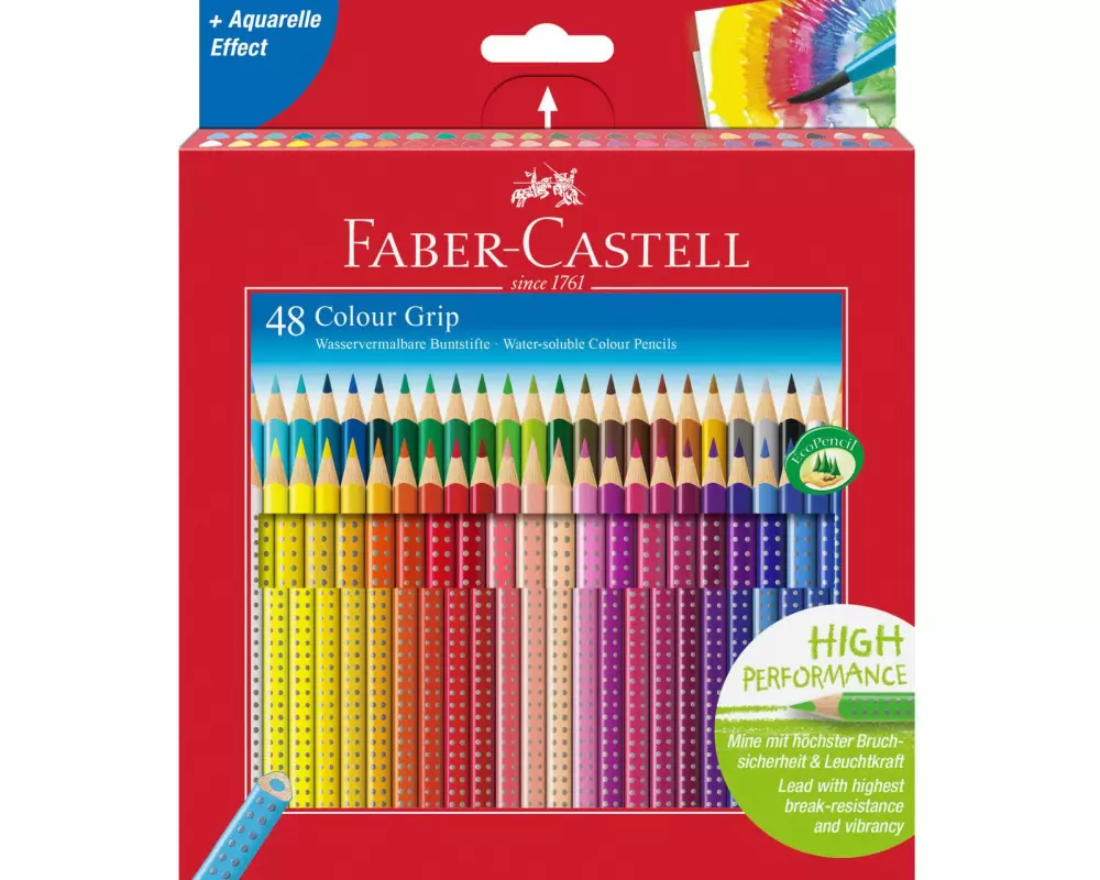 Faber-Castell Farbstifte Colour Grip 48er Kartonetui