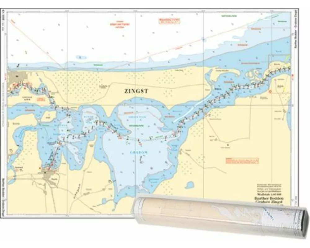 Einzelkarte Barther Bodden - Grabow Zingst / Saaler Bodden (Ausgabe 2026)