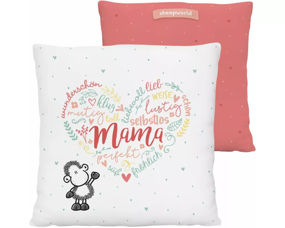Plüschkissen "Mama Herz