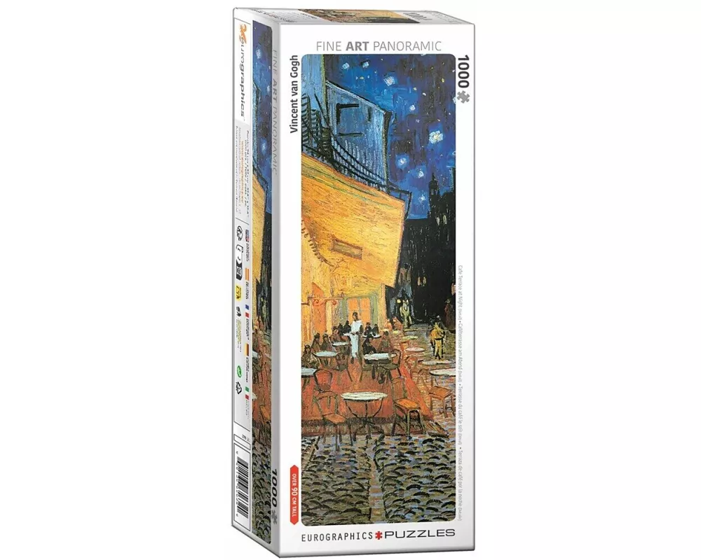 Panoramic Puzzle 1000 Teile - Nachtcafé von van Gogh