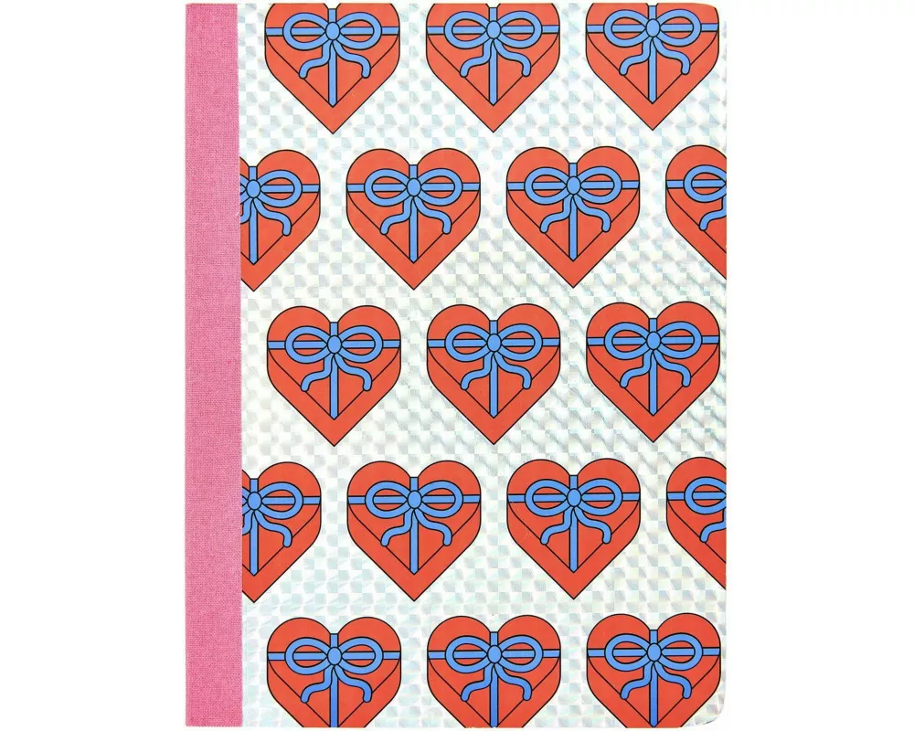 Notizbuch Eye Candy, Herzen, 14,5 x 19,5 cm, 80 Seiten