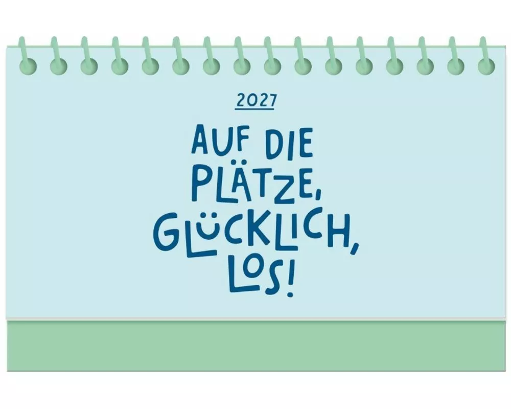 Mini-Kalender Colour Up 2027 Auf die Plätze, glücklich, los!