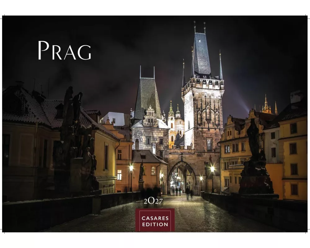 Prag Kalender 2027 - Wandkalender | Fotokalender 35x50cm Grosses Format - Hochwertige Fotos von Prags bekanntesten Bauwerken, historischen Plätzen und