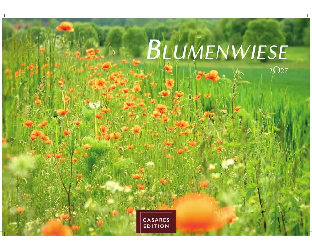 Blumenwiese Kalender 2027 - Wandkalender | Fotokalender Naturkalender 24x35cm | Wunderschöne Fotos der blühenden Natur