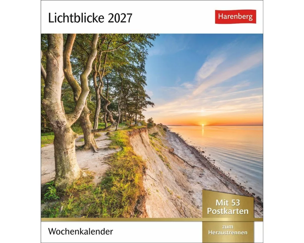 Lichtblicke Postkartenkalender 2027 - Wochenkalender mit 53 Postkarten