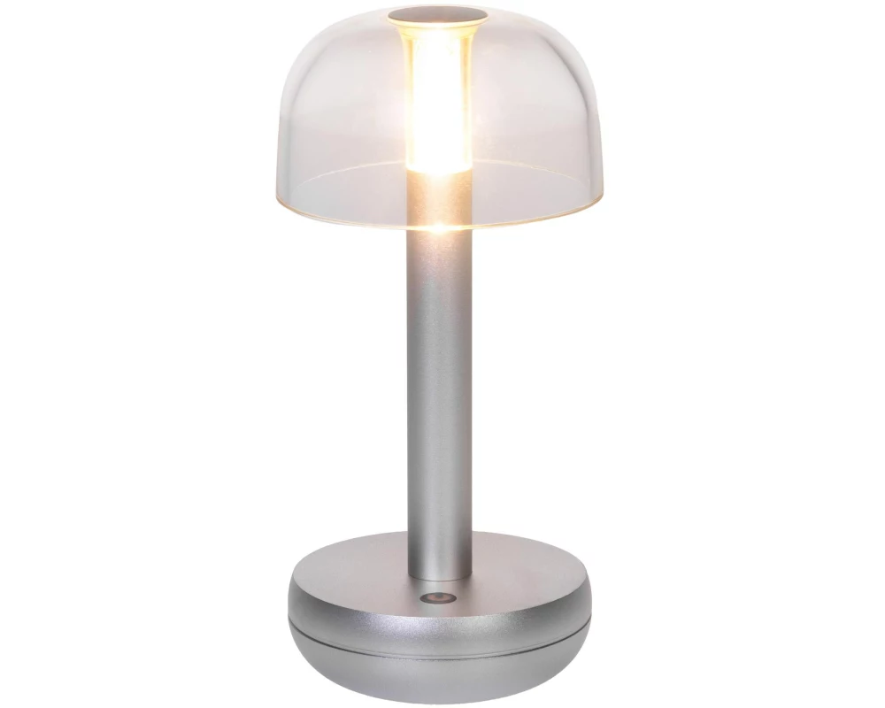 COCON USB-Tischleuchte Pilz, Silber