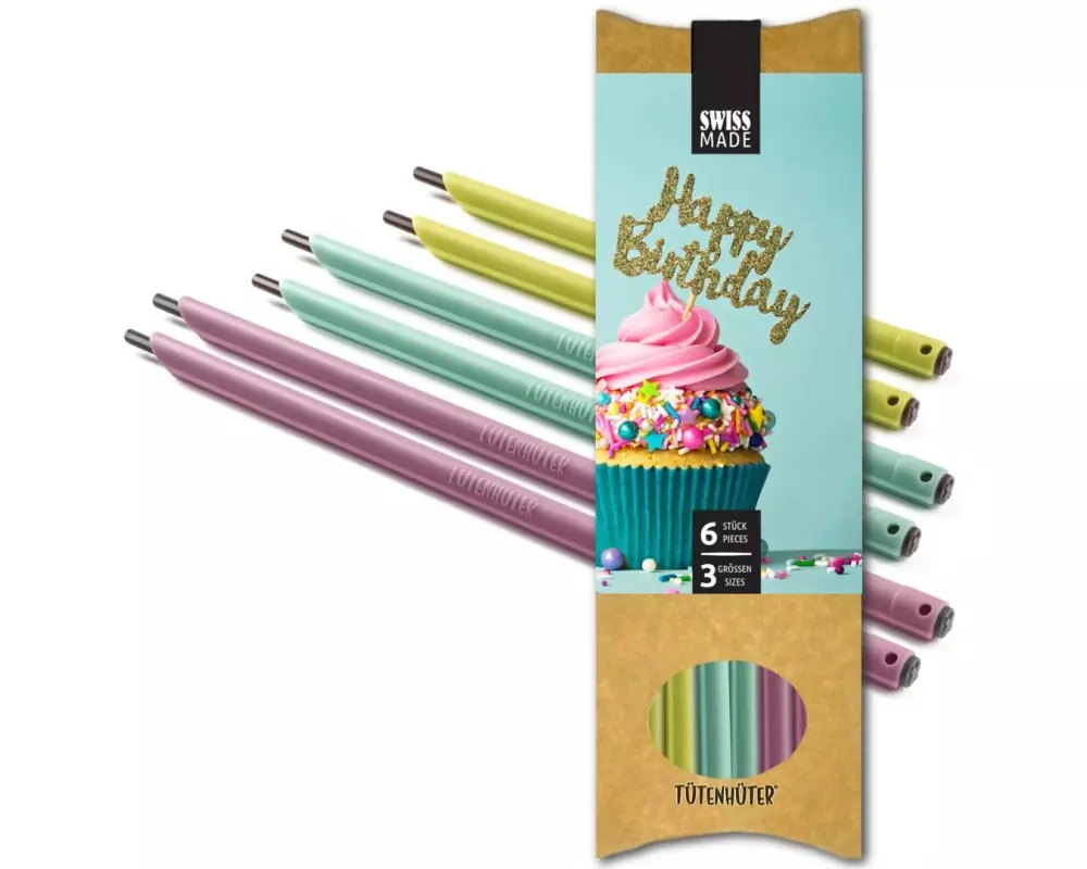 böörds Tütenhüter Happy Brithday, 6 Stück