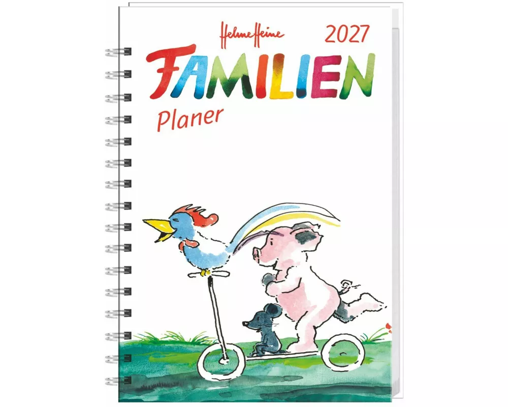 Helme Heine: Familienplaner-Buch A6 2027