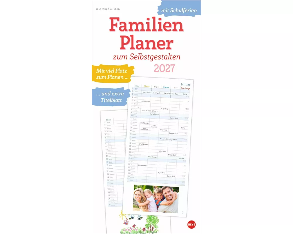 Familienplaner zum Selbstgestalten 2027