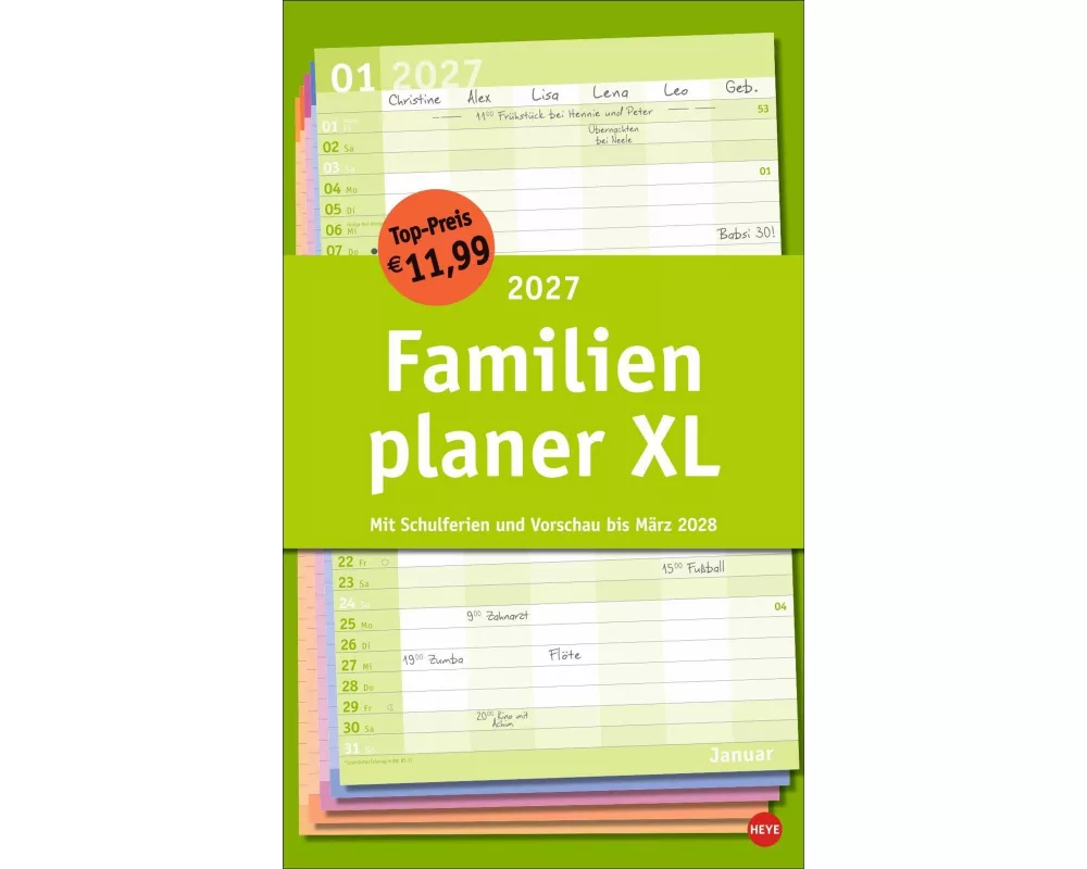 Basic Familienplaner XL 2027